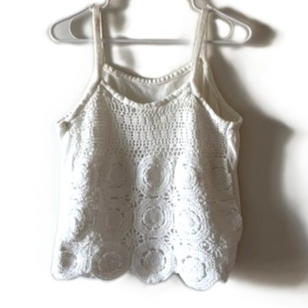 White Lace Tank Top